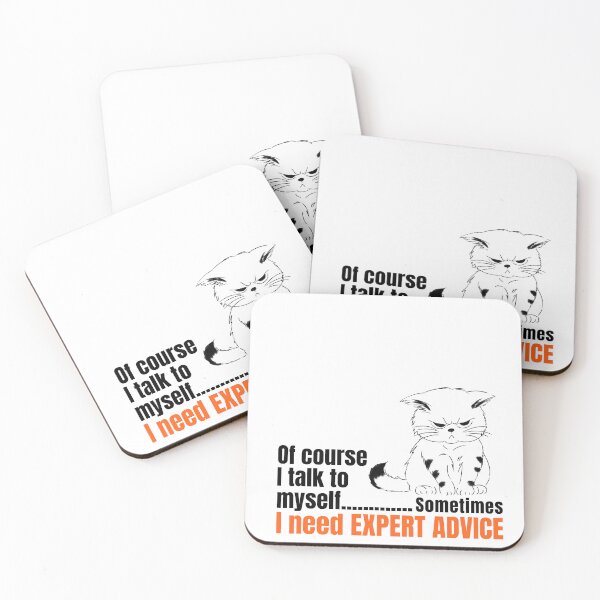 Item preview, Expert Advice Sarcastic Cat - Funny Introvert Humor designed and sold by P-Design-Lab.