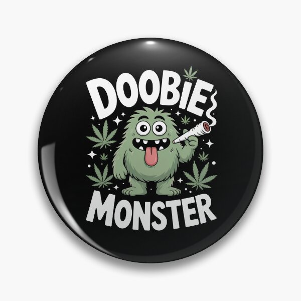 Item preview, Doobie Monster Funny Weed Character 420 Stoner Joke designed and sold by Say It With Ink.