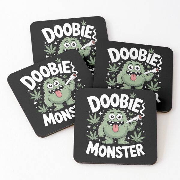Item preview, Doobie Monster Funny Weed Character 420 Stoner Joke designed and sold by Say It With Ink.