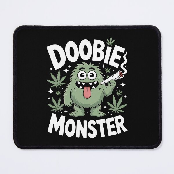 Item preview, Doobie Monster Funny Weed Character 420 Stoner Joke designed and sold by Say It With Ink.