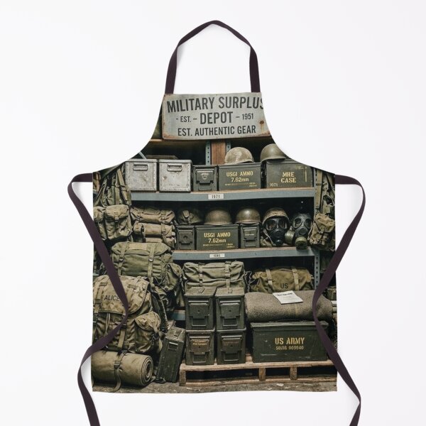 Item preview, Military Surplus Equipment Store Display designed and sold by Uniqueartai.
