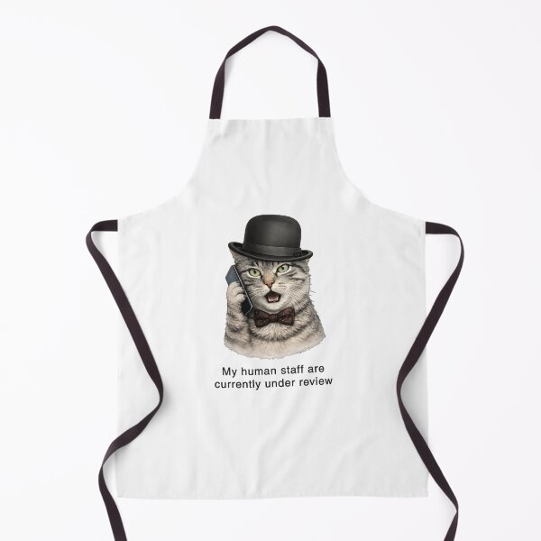 Item preview, My Human Staff Are Currently Under Review – Arrogant Cat Kids T-Shirt Design designed and sold by FunscapeHQ.