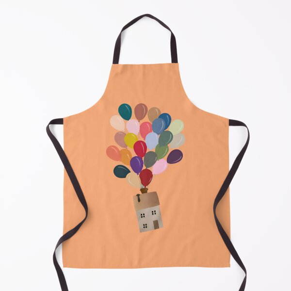 Item preview, Floating House with Colorful Balloons designed and sold by Rangmanch.
