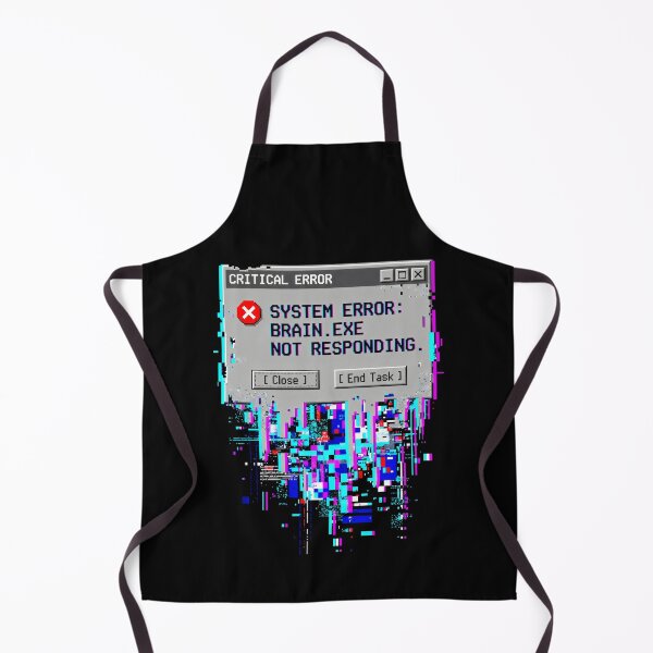 Artikelvorschau, Brain Exe reagiert nicht – Glitch Art entworfen und verkauft von SplashTastic.