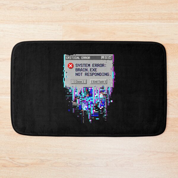 Artikelvorschau, Brain Exe reagiert nicht – Glitch Art entworfen und verkauft von SplashTastic.