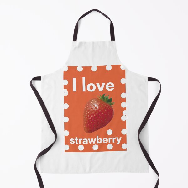 Item preview, Red Polka Dot Background I Love Strawberry designed and sold by Piotrek0001.
