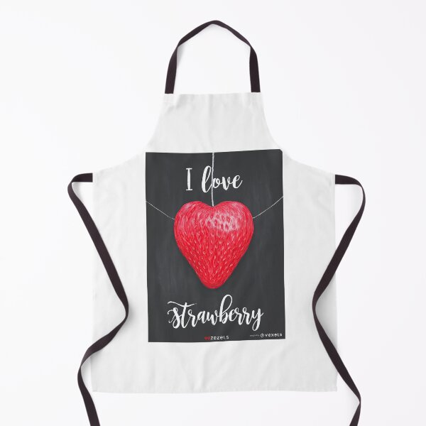 Item preview, Chalkboard Style I Love Strawberry Sign designed and sold by Piotrek0001.