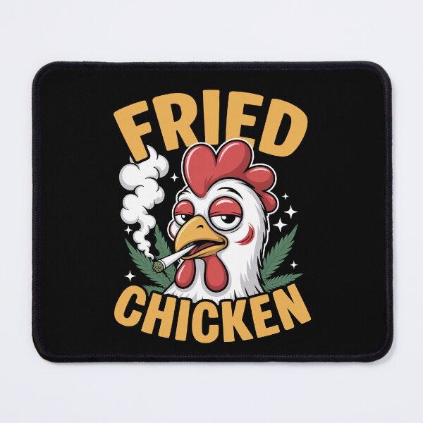 Item preview, Fried Chicken Stoner Chicken Weed Humor Funny 420 designed and sold by Say It With Ink.