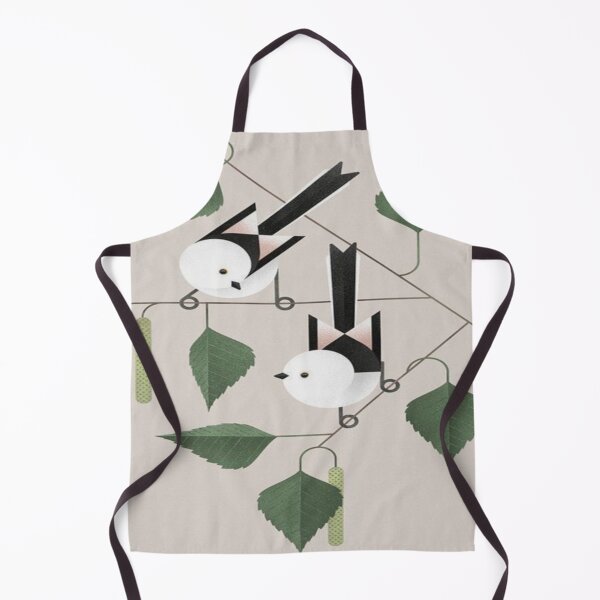 Item preview, Geometric long tailed tit birds designed and sold by NivyasArtistry.