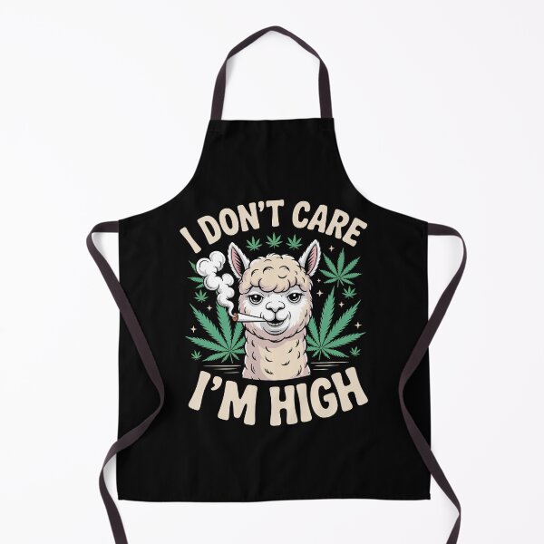 Item preview, I Don’t Care I’m High Alpaca Stoner Weed Humor designed and sold by Say It With Ink.