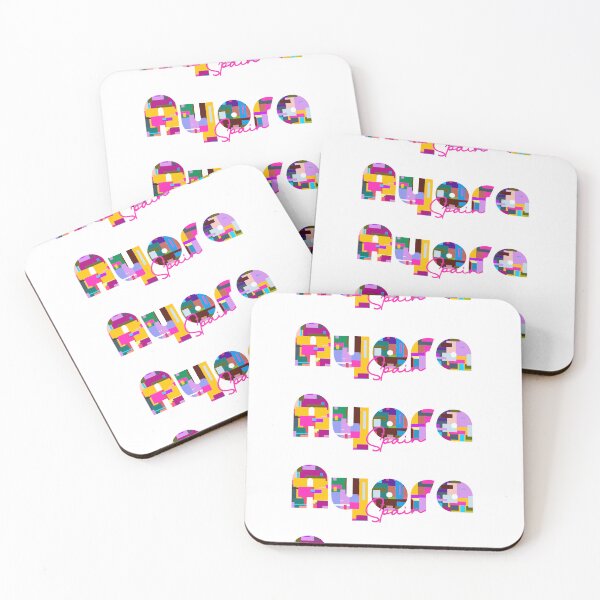 Item preview, Ayora, Spain, Vibrant Abstract City Typography Art designed and sold by Wanderful-roads.