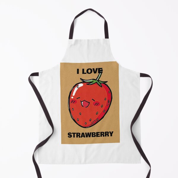 Item preview, Yellow Pop Art I Love Strawberry Face designed and sold by Piotrek0001.