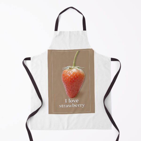 Item preview, Rustic Beige I Love Strawberry Portrait designed and sold by Piotrek0001.
