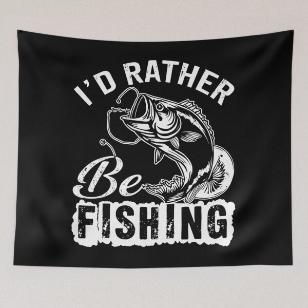 Item preview, Funny I_D Rather Be Fishing-Shirt Men Boy Bass Dad Graphic T-Shirt designed and sold by FlankinMew.