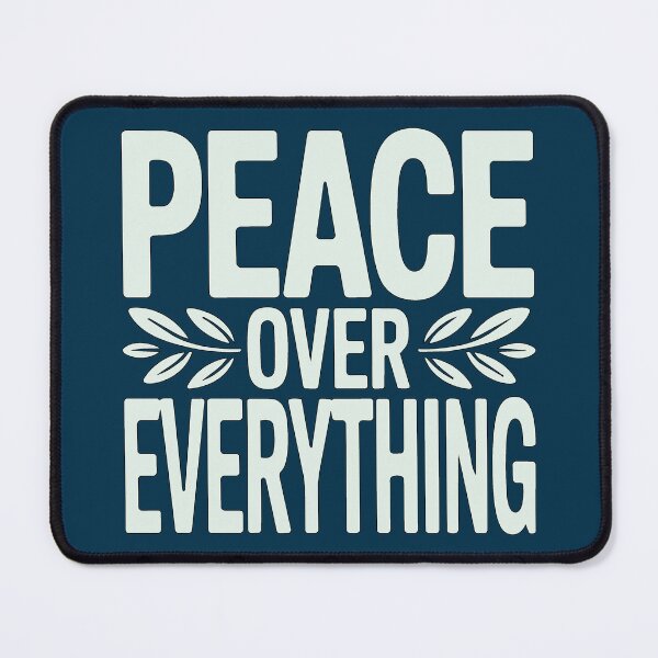 Item preview, Quiet Victory – Peace Over Everything Mental Health Motivation Typography designed and sold by ُEldalal-Design.