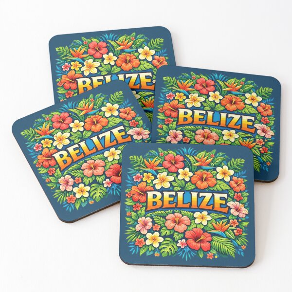 Item preview, Belize - Tropical Caribbean Flowers designed and sold by Myra365Art.