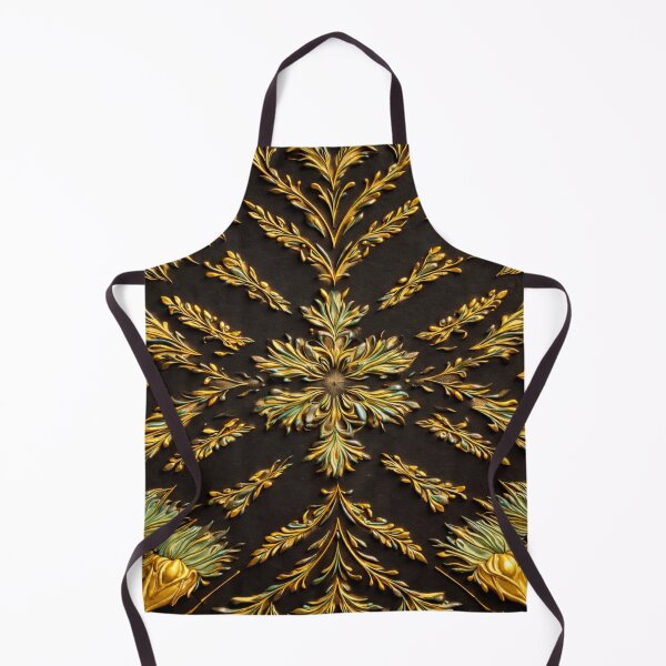 Item preview, Midnight Gold Bloom – Embossed Floral Mandala designed and sold by Colorshow-relax.