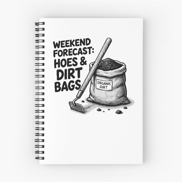 Item preview, Weekend Forecast Hoes And Dirt Bags Funny Gardening Gear designed and sold by DynamicDesign.