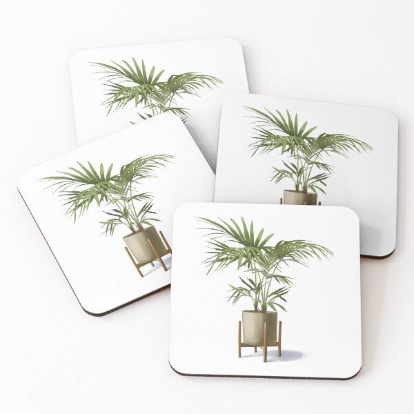 Item preview, Potted plant on wooden stand in bright setting with lush green leaves and simple design designed and sold by Ms. Iryna.