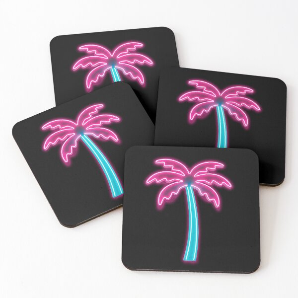 Item preview, Retro Neon Palm Tree 80s Synthwave Sign designed and sold by powersunlight.