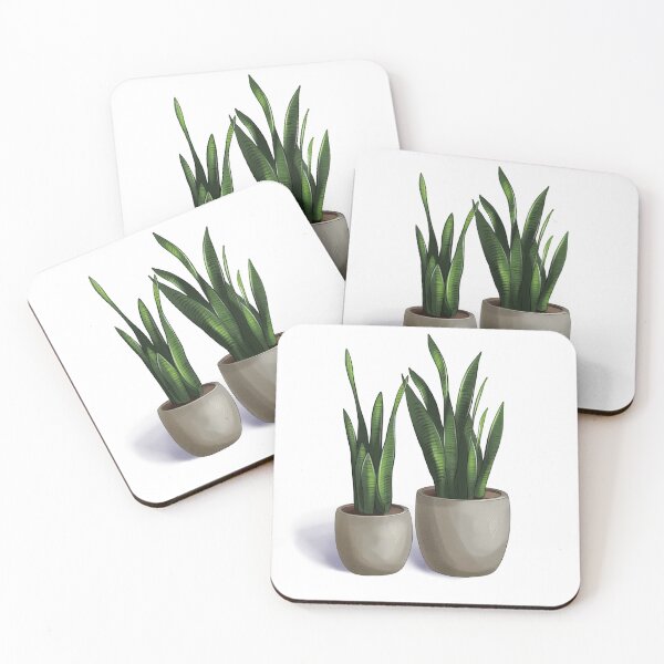 Item preview, Potted plants with tall green leaves standing on a white background during indoor home decoration designed and sold by Ms. Iryna.