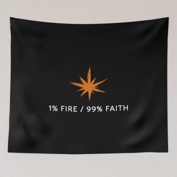 Item preview, 1 Percent Fire 99 Percent Faith Motivational designed and sold by SplashTastic.