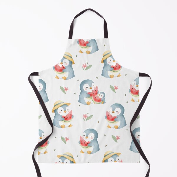 Item preview, Cute Penguin Summer Seamless Pattern designed and sold by naragon4289.