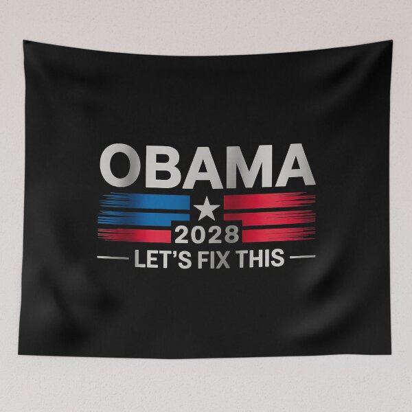 Item preview, Obama 2028, Let's Fix This, USA Flag designed and sold by SilviCarry.
