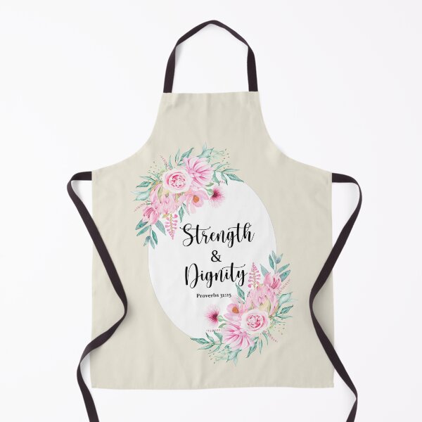 Item preview, Proverbs 31:25 – Strength and Dignity Floral Design | Christian Wall Art Gift for Women designed and sold by latiendadearyam.