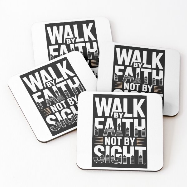 Item preview, Walk by Faith Not by Sight Christian T-Shirt | Inspirational Bible Verse Design | 2 Corinthians 5:7 Faith Apparel designed and sold by NoviaRobert.