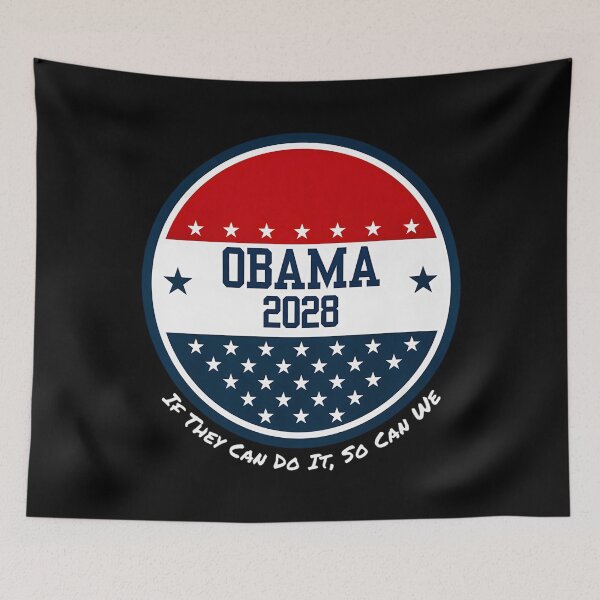 Item preview, Obama 2028, So Can We Obama, President Obama, Third Term, 2028 Election designed and sold by SilviCarry.