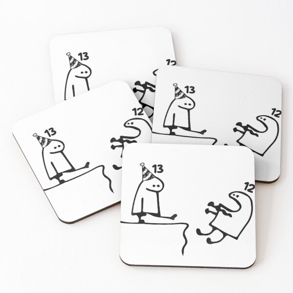 Item preview, Funny Flork Of Cows Birthday Celebration 13 To 12 Kick Down Meme designed and sold by VexlyPlonk.