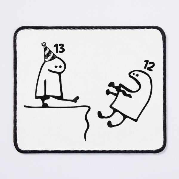 Item preview, Funny Flork Of Cows Birthday Celebration 13 To 12 Kick Down Meme designed and sold by VexlyPlonk.