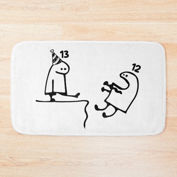 Item preview, Funny Flork Of Cows Birthday Celebration 13 To 12 Kick Down Meme designed and sold by VexlyPlonk.