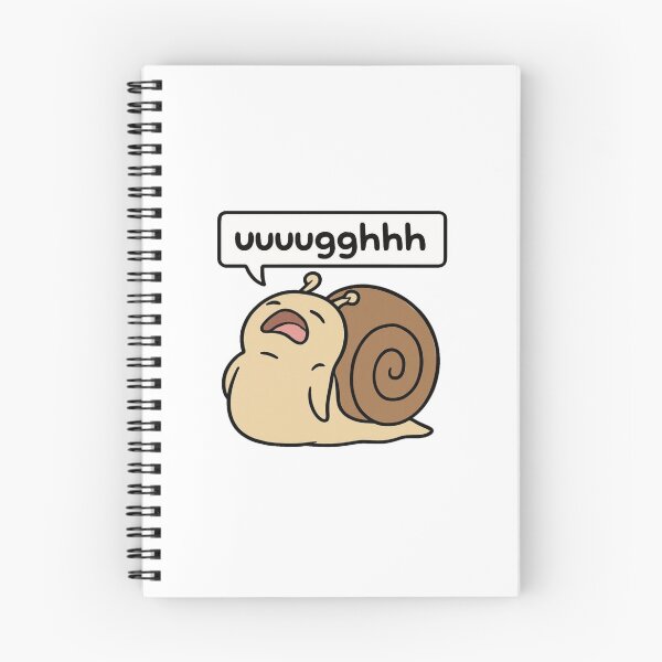 Item preview, Funny Exhausted Snail Saying “Uuuuggghhh” – Cute Relatable Mood Design for Everyday Humor designed and sold by Bright Nest Studio.