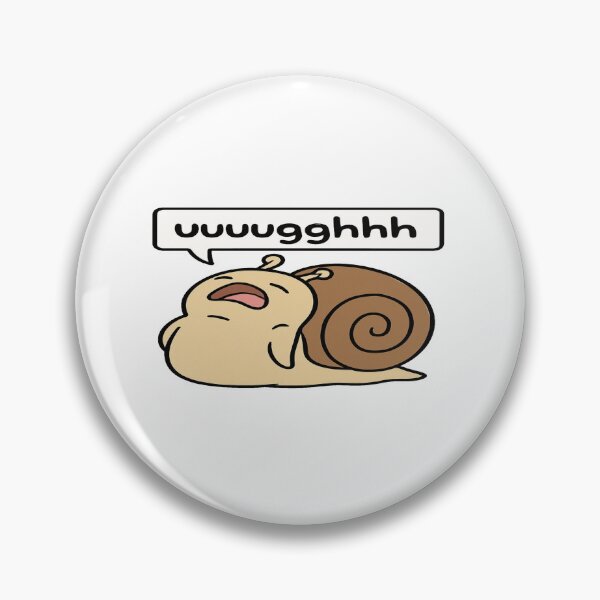 Item preview, Funny Exhausted Snail Saying “Uuuuggghhh” – Cute Relatable Mood Design for Everyday Humor designed and sold by Bright Nest Studio.