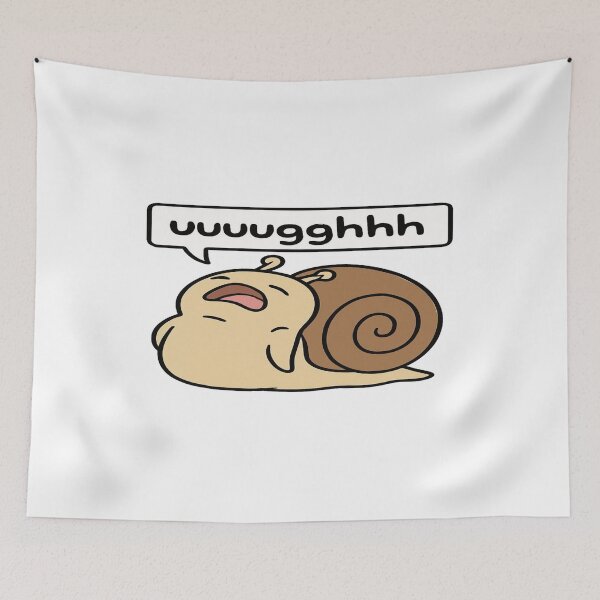 Item preview, Funny Exhausted Snail Saying “Uuuuggghhh” – Cute Relatable Mood Design for Everyday Humor designed and sold by Bright Nest Studio.