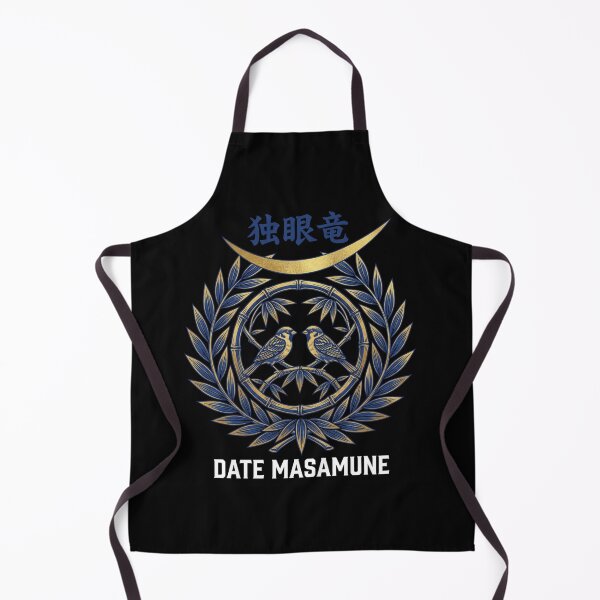 Item preview, Date Masamune One-Eyed Dragon Crescent Moon Japanese Samurai Warlord Art designed and sold by TokyoInkClub.
