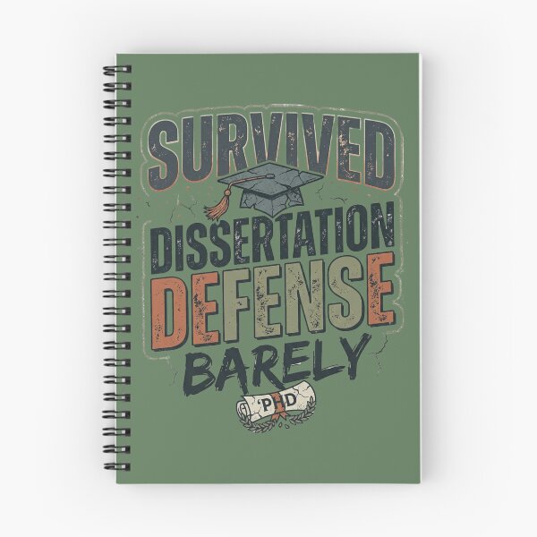 Item preview, Survived Dissertation Defense Barely – Funny Grad Gift designed and sold by Im-Ara.