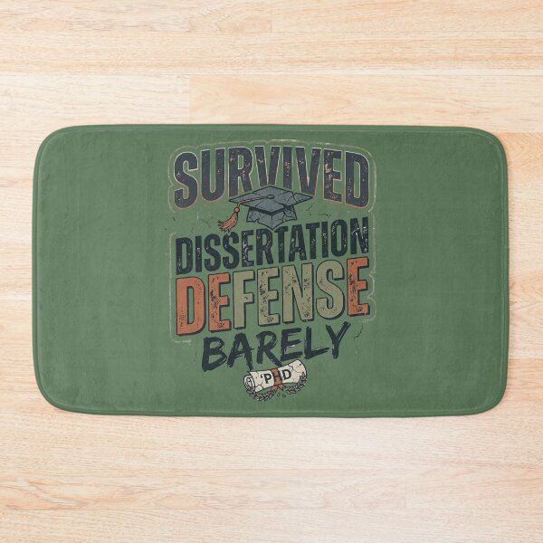 Item preview, Survived Dissertation Defense Barely – Funny Grad Gift designed and sold by Im-Ara.