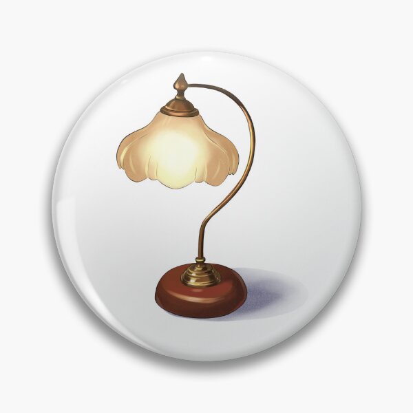 Item preview, Elegant lamp on table gives warm light in cozy room at evening time designed and sold by Ms. Iryna.