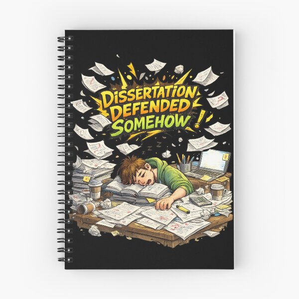 Item preview, Dissertation Defended Somehow – Doctorate Graduation Funny Gift designed and sold by Im-Ara.