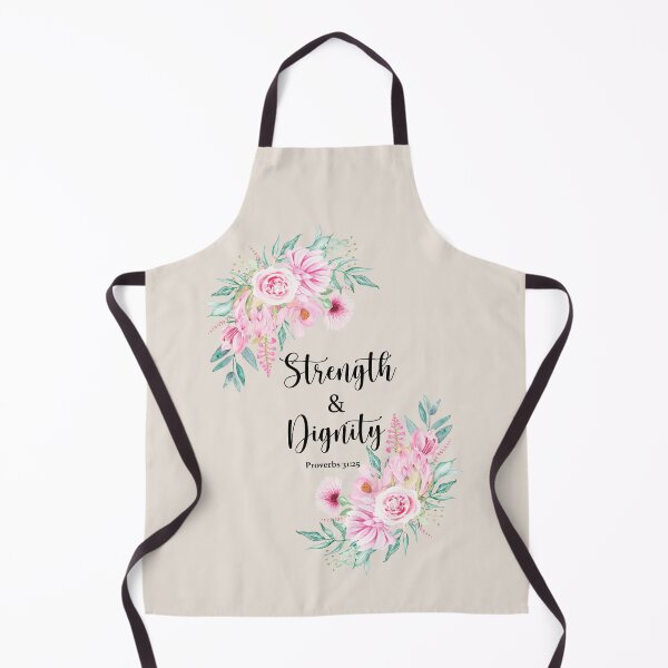 Item preview, Proverbs 31:25 – Strength and Dignity Floral Design | Christian Wall Art Gift for Women designed and sold by latiendadearyam.