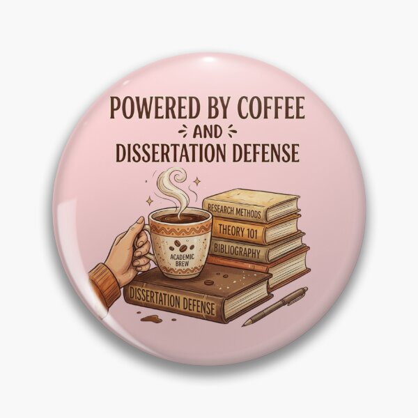 Item preview, Powered by Coffee and Dissertation Defense – PhD Graduation Gift Funny Grad designed and sold by Im-Ara.