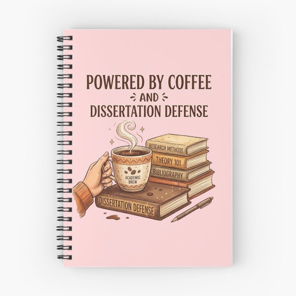 Item preview, Powered by Coffee and Dissertation Defense – PhD Graduation Gift Funny Grad designed and sold by Im-Ara.