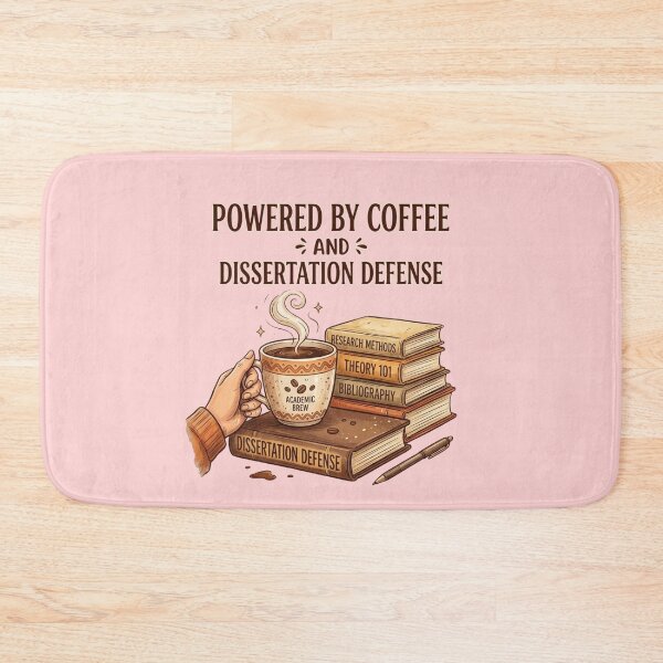 Item preview, Powered by Coffee and Dissertation Defense – PhD Graduation Gift Funny Grad designed and sold by Im-Ara.