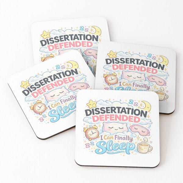 Item preview, Dissertation Defended I Can Finally Sleep – PhD Life Graduation Gift designed and sold by Im-Ara.