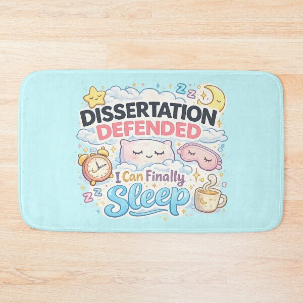 Item preview, Dissertation Defended I Can Finally Sleep – PhD Life Graduation Gift designed and sold by Im-Ara.