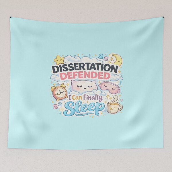 Item preview, Dissertation Defended I Can Finally Sleep – PhD Life Graduation Gift designed and sold by Im-Ara.