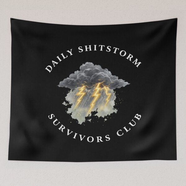 Item preview, Daily Shitstorm Survivors Club Funny Sarcastic Coworker Gag designed and sold by MarkVHulings.